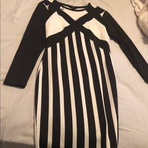 Black and white dress